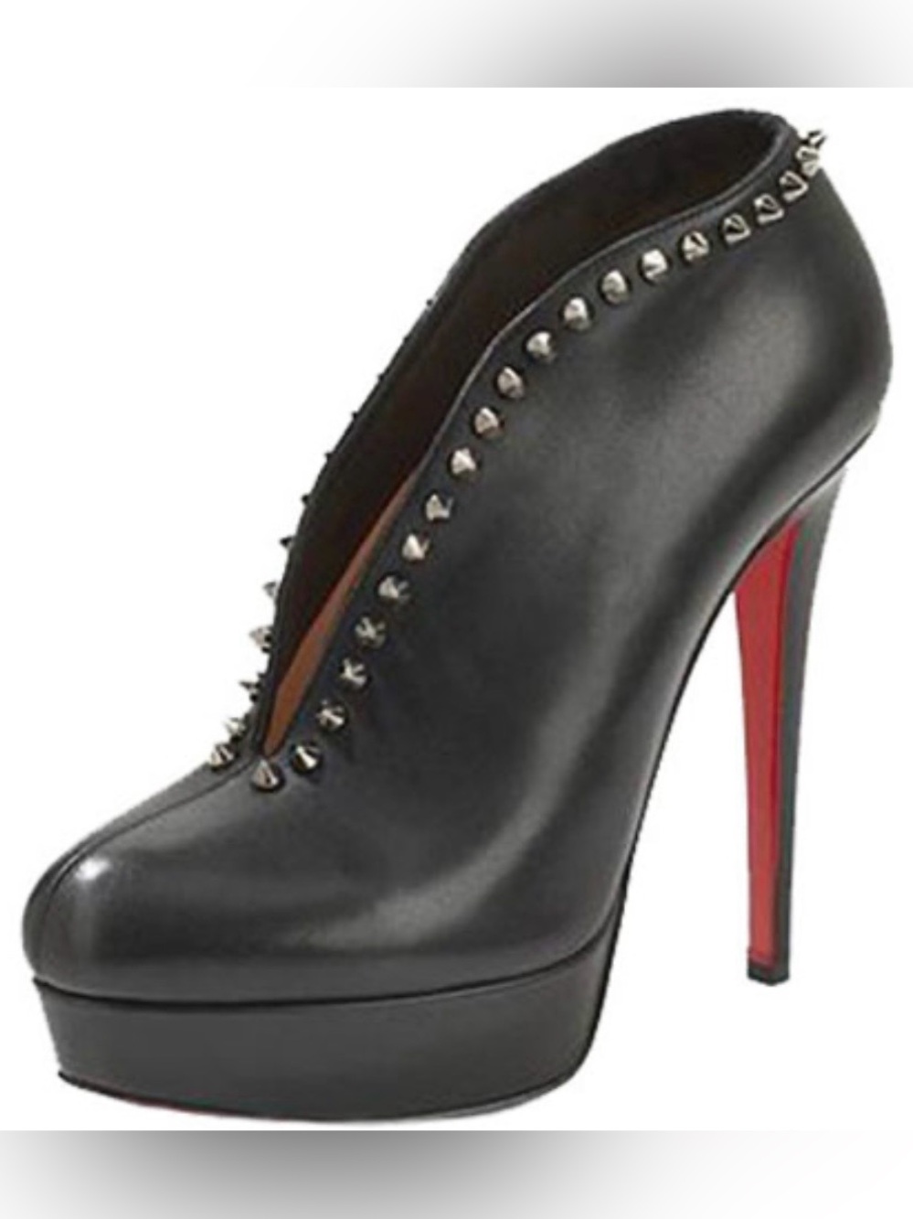 Christian Louboutin Black Studded Platform Stiletto heels